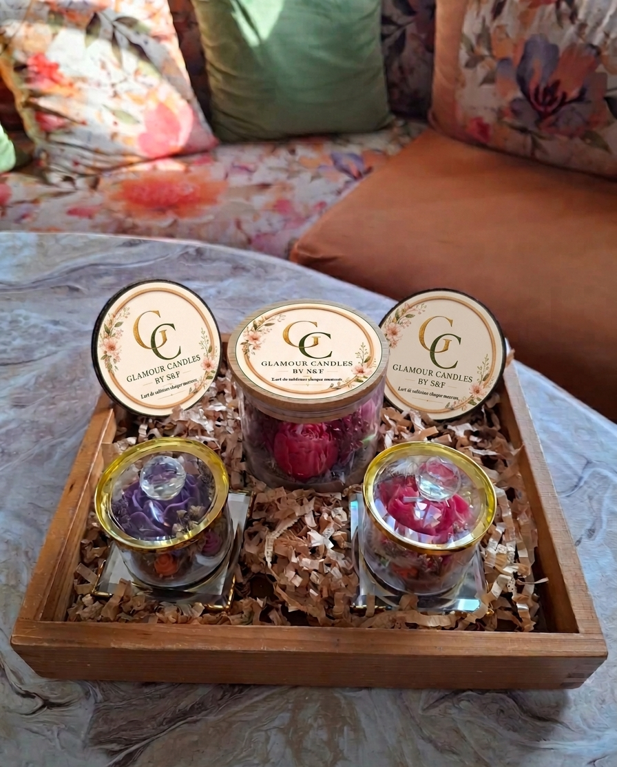 Collection de petites attentions, mini bougies cadeau