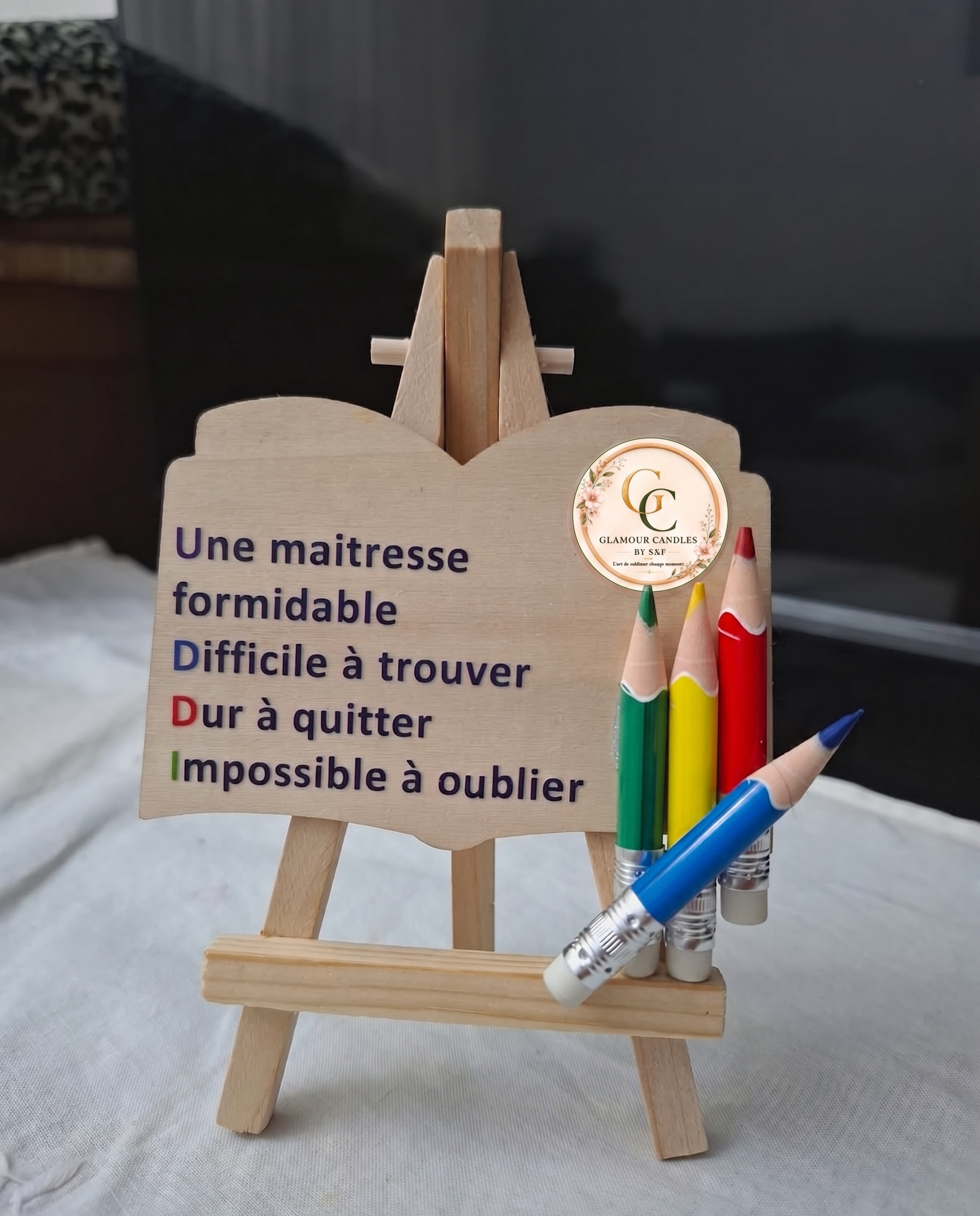 Petite attention élégante en cire de soja