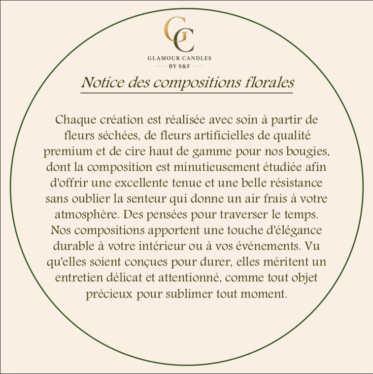 Logo secondaire Glamour Candles by SF